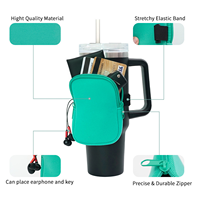 Sac de transport isotherme en néoprène imperméable pour bouteille d'eau, modèle le plus récent, portable, pour gobelets de 20oz, 30oz, 40oz, pochette écologique, vente en gros