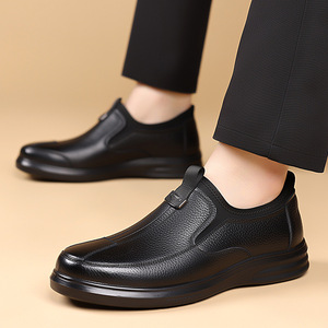 Mocasines de Piel Vacuna para Hombre, Punta Redonda, Suela de Goma, Entresuela de EVA, Forro de Malla, Zapatos para Caminar para Todas las Estaciones - Product Image 3