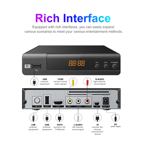 Récepteur satellite mini DVB-S2 avec WiFi, <span class=keywords><strong>tuner</strong></span> numérique TV IP, HD, garantie 12 mois, boîte TV arabe - Product Image 4