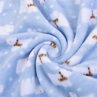 Druck Polyester Flanell Fleece Stoff geeignet für Decken Oeko-Tex zertifizierten Plüsch Stoff