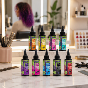Crème colorante capillaire semi-permanente, formule liquide, 9 couleurs, 80 ml, couleurs extrêmes et éclatantes - Product Image 6