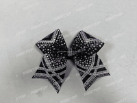 Vente en gros de nœuds pour les pom-pom girls personnalisés avec votre propre logo, design gratuit, nœuds colorés et brillants
