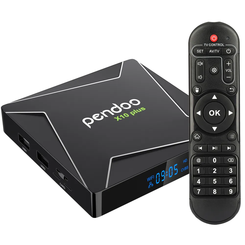 Android 9.0 tv box Pendoo X10 Plus Amlogic S905X3 4K 4GB DDR3 RAM 32G ROM KD player 18.0 Smart Tv Box