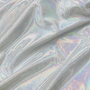 Kostenloses Muster Holografischer Glänzender Metallischer Folienstoff 4-Wege-Stretch Nylon-Spandex-Stoff für Bademode Party Skating Performance-Kleidung - Product Image 5