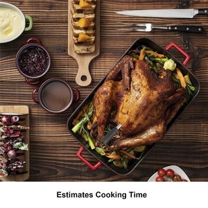 275ft kabelloses Fleisch thermometer, Smart Cooking Thermostat Digitales drahtloses Lebensmittel thermometer für Grill geräte Benutzer definierte Küchen sonde - Product Image 3