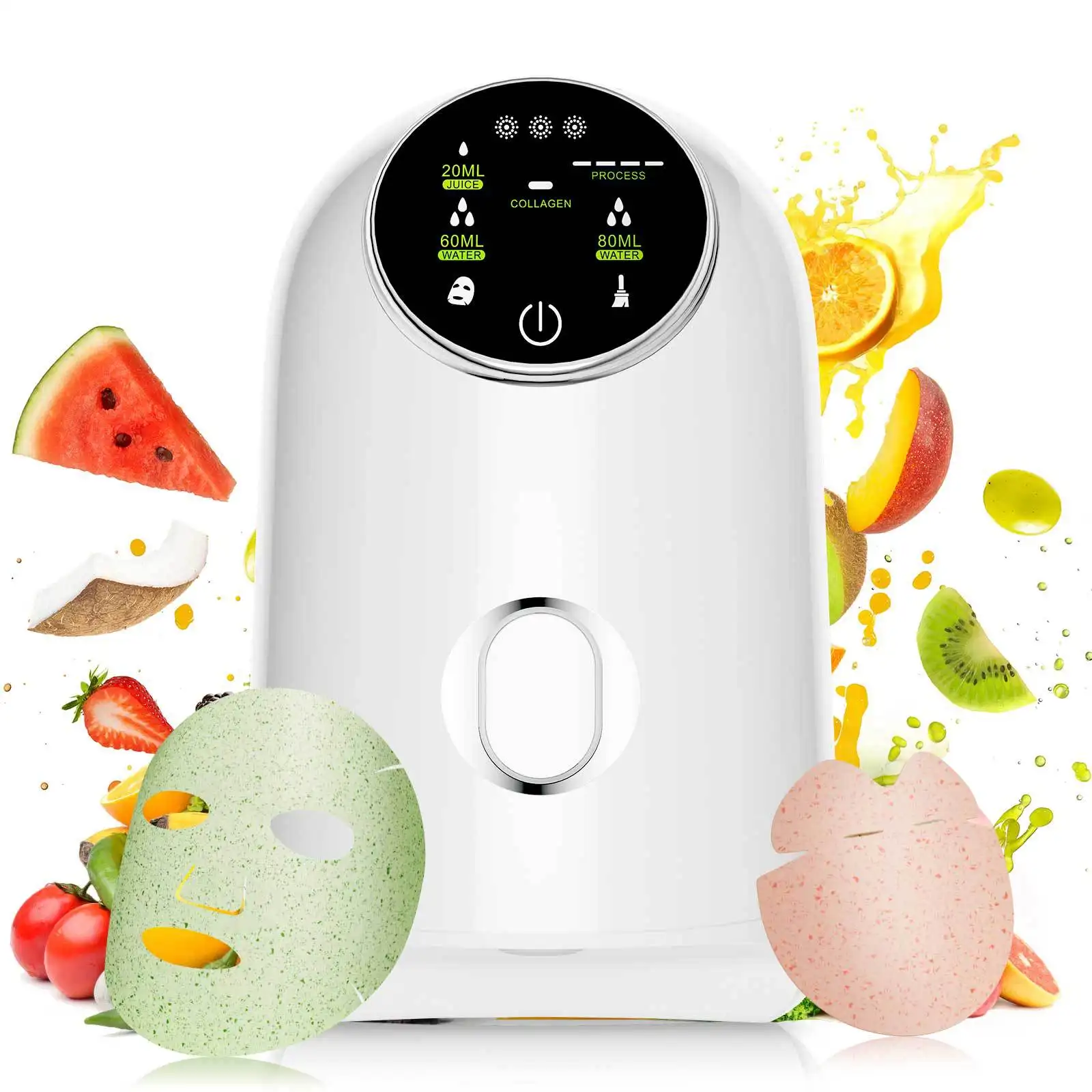 Máquina automática para fabricar mascarillas de frutas y verduras, máquina para blanquear, mascarilla facial de colágeno hidratante