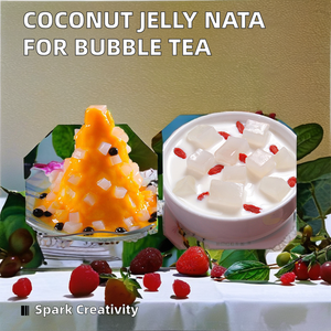 Chewy Coconut <strong>Jelly</strong> NATA De Coco <strong>Konjac</strong> for Bubble Tea Flavorful Milk Tea Ingredients Packaged in a Bag With Sugar Additives - Product Image 6