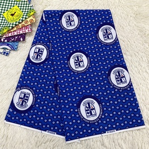 <span class=keywords><strong>Pagne</strong></span> textile 100 % polyester <span class=keywords><strong>de</strong></span> haute qualité, 6 yards, motif personnalisé, imprimé simple, idéal pour les campagnes électorales africaines - Grande <span class=keywords><strong>Vente</strong></span> - Product Image 1