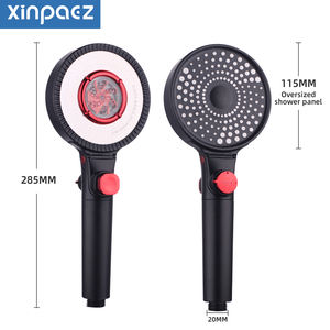 Grande pioggia multifunzione ad alta pressione filtro a risparmio idrico soffione doccia a mano bagno Spa soffione a spruzzo di lusso <span class=keywords><strong>con</strong></span> <span class=keywords><strong>ventola</strong></span> - Product Image 2