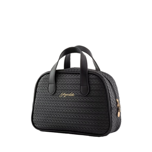 Sac de voyage portable HANFEIZI PU à motif bonbon tendance, trousse de maquillage à fermeture éclair, sac de rangement cosmétique grande capacité - Product Image 1
