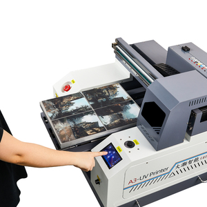 <span class=keywords><strong>Imprimante</strong></span> à plat UV hybride DAHAO 60x50cm pour cuir avec tête d'impression Ricoh, matériaux flexibles, double tête XP600 - Product Image 1
