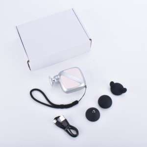 <span class=keywords><strong>Mini</strong></span> pistola de masaje portátil rosa de mano, masajeador muscular de tejidos profundos de percusión, pistola de masaje de viaje deportiva compacta - Product Image 5