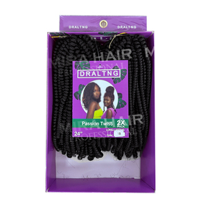 Bán buôn nhà máy Bohemian niềm đam mê <span class=keywords><strong>Twist</strong></span> tự nhiên ánh cao cấp sợi tổng hợp pre-kéo dài phần mở rộng tóc 1B 24'' - Product Image 6