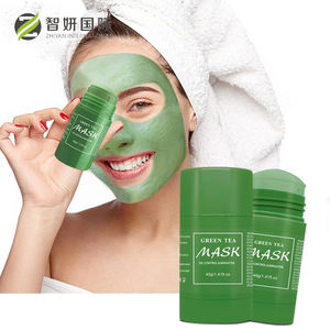 顔を浄化する韓国製保湿プライベートラベルグリーンティー泥マスクスティック - Product Image 1