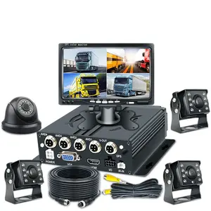 מכירה חמה מקליט וידאו לרכב 4Ch MDVR כרטיס SD DVR קופסא שחורה למשאית אוטובוס cctv 4g gps נייד 4g gps ai dvr