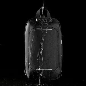 2021 नई डिजाइन छाती रिग कंधे बैग कस्टम निविड़ अंधकार प्रतिबिंब पुरुषों काले Crossbody बैग सामरिक छाती बैग