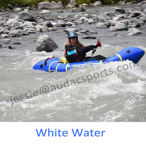 Packraft Ultra-Léger en TPU/PVC, Kayak Gonflable Portable pour la Navigation en Eau Blanche et le Rafting, Capacité 200KG, Randonnée en Plein Air - Product Image 6