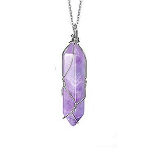 Collar de Cristal de Piedra Preciosa Natural en Oferta, Cadena Chapada en Oro, Piedra Irregular en Forma de Bala, Amuleto de Cristal Curativo, Tendencia de Moda, Pulido - Product Image 6