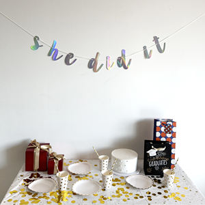 ฉันเขียนสคริปต์ก่อนไม่มีสายรัดแบบ DIY แบนเนอร์ปาร์ตี้จบการศึกษาสีรุ้งของตกแต่งงานปาร์ตี้สละโสด - Product Image 5