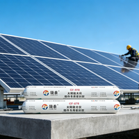 Colle adhésive en silicone pour panneaux solaires photovoltaïques de décoration, pour profilés en aluminium, provenant du fabricant chinois
