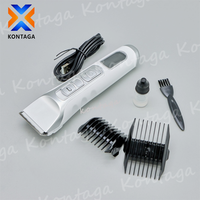 Tondeuse à cheveux avec huile lubrifiante, brosse de nettoyage, peigne guide, kit de toilettage pour animaux, tondeuse électrique pour chiens et bétail