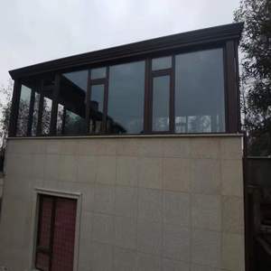 Techo acrílico telescópico automático telescópico 4 estaciones magra a vidrio de aluminio terraza acristalada casa adjunta - Product Image 4