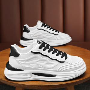 Zapatillas Deportivas Casuales de Malla Caqui para Hombre 2026, Transpirables, Ligeras, con Suela Gruesa, Estilo Coreano, Versátiles - Product Image 4