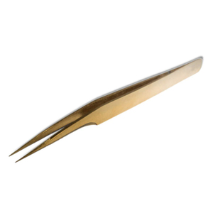 Pince à cils pour extensions de cils avec embout en fibre, droite et courbée, pour volume et précision - Product Image 4