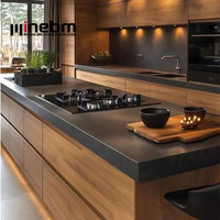 Cuisine modulaire de luxe complète avec plan de travail stratifié