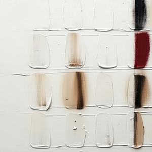 Peinture à l'huile abstraite minimaliste sur carreaux texturés originaux, art mural 100% peint à la main sur toile, décoration pour la maison et l'hôtel, cadre en bois, à suspendre - Product Image 6