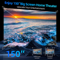 Proyector de Video USB Pequeño E23 de Fábrica al por Mayor, Mini Proyector Portátil 4K de Marca, Conexión con Teléfono Móvil