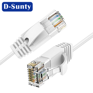 สายแพทช์อีเธอร์เน็ต OEM Cat6a แบบบาง ความยาว 1 เมตร หัวต่อ RJ45 ทองแดงเปลือย UTP 28awg 8 แกน - Product Image 3