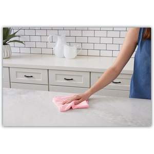 Chiffons de nettoyage en microfibre rose 16x16 Boardwalk, serviettes de detailing automobile à séchage rapide, lot de 24 en polyamide - Product Image 3