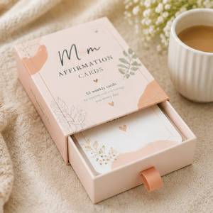 Cartes de pleine conscience personnalisées pour femmes enceintes, très demandées, pour la pensée positive et l'encouragement quotidien, avec support - Product Image 2