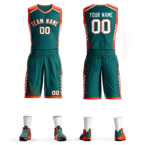 Uniforme de Baloncesto Unisex de Talla Grande, Transpirable, de Secado Rápido, Personalizado con Impresión Digital, 100% Poliéster, Cuello en V Ajustable - Product Image 5