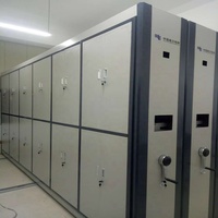 Meuble de classement mobile en métal, étagères compactables, mobilier de bureau, rayonnage de stockage mobile pour salle d'archives