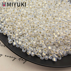 Cuentas de Vidrio <span class=keywords><strong>Miyuki</strong></span> Japonesas Importadas de 2mm 11/0 con Forro Plateado, 10 Gramos/Botella, para Materiales de Bisutería Hechos a Mano - Product Image 5