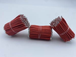 Cable de Silicona de Cobre Puro 16AWG de 0.05m con Doble Extremo Pelado y Estañado para Batería/Inversor, ROHS, Personalizable de Fábrica - Product Image 3
