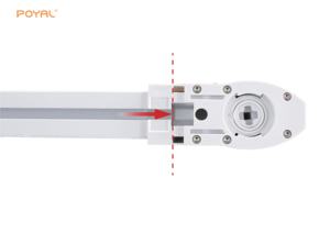 Rail de rideau motorisé personnalisable en alliage d'aluminium, longueur sur mesure, silencieux et lisse, accessoires de rideau épaissis pour bureau - Product Image 4