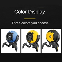 Projecteur d'étoiles dynamique transfrontalier LED en plastique pour chambre à coucher, lampe d'ambiance de chevet, veilleuse bleue/noire