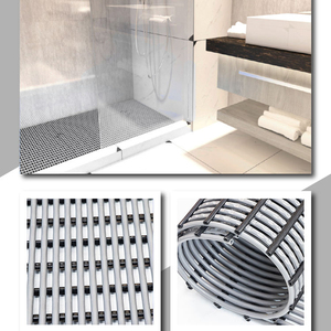 Outdoor personalizzato impermeabile drenaggio anti fatica PVC antiscivolo tubo da bagno tappetino per piscina - Product Image 3