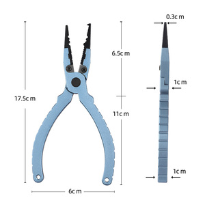คีมตกปลา คีมถอดเบ็ดแบบยาว คีมตกปลาสแตนเลสขายดีที่สุด พร้อมสายคล้อง - Product Image 2