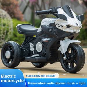 बच्चों की इलेक्ट्रिक मोटरसाइकिल खिलौना कार थोक 1-4 साल के लिए बैटरी संचालित संगीत ट्राइसाइकिल - Product Image 4