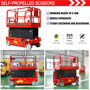 Plataforma Elevadora de Tijera Eléctrica Ever Star, Altura de Plataforma de 6-14 Metros, Capacidad de 230-450 kg, Uso en Interiores y Exteriores - Product Image 6