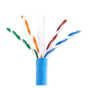 Vendita calda Cat5e 24awg indoor outdoor CCA Cat5e cavo di rete 4 paia utp cat6 cavo 305m cavo lan cat6 utp