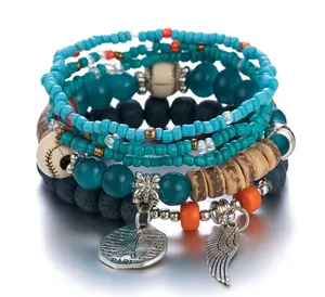 Bijoux légers courageux prix usine nouveau Bracelet de perles de rocaille personnalisé Bracelet Bracelets personnalisés pour femmes et filles bijoux