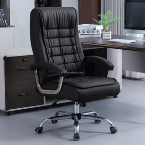 Silla de <span class=keywords><strong>Oficina</strong></span> Ejecutiva Moderna Giratoria de Cuero Sintético, Silla Ejecutiva Cómoda Reclinable con Respaldo Alto para <span class=keywords><strong>Oficina</strong></span> en Casa, <span class=keywords><strong>Poltrona</strong></span> - Product Image 6