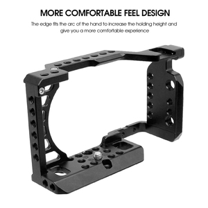 Dailyetech-Mini jaula para cámara de aleación de aluminio, jaula multifuncional para cámara <span class=keywords><strong>Sony</strong></span> <span class=keywords><strong>A6400</strong></span>/A6500/A6300/A6000 - Product Image 3