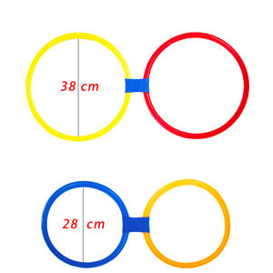 Set di Allenamento Sportivo per Bambini - Anelli per Agilità e Cerchi per Salti Rapidi, Attrezzatura per Allenamento di Hopscotch e Calcio - Product Image 4