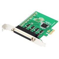 Tarjeta Serial Industrial Exar XR17V358 PCIe de 8 Puertos RS232, Placa de Expansión COM Multipuerto PCI Express a DB9 con Cable de Distribución